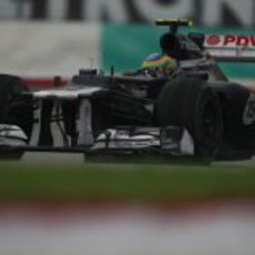 Bruno Senna al volante del FW34 en Sepang