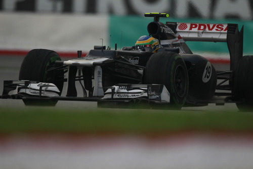 Bruno Senna al volante del FW34 en Sepang