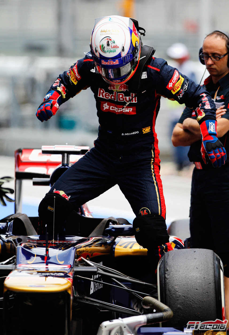 Daniel Ricciardo se sube al Toro Rosso