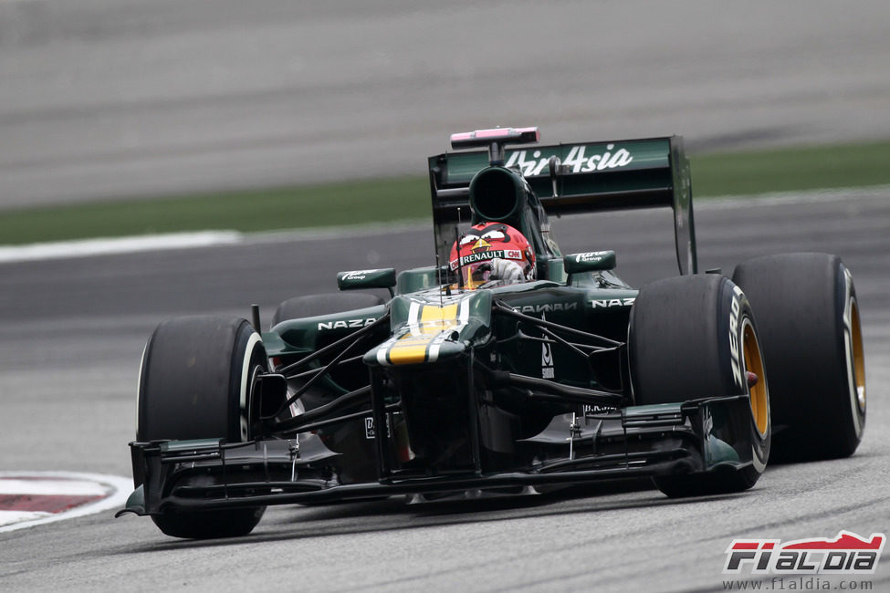 Heikki Kovalainen en la clasificación del GP de Malasia 2012