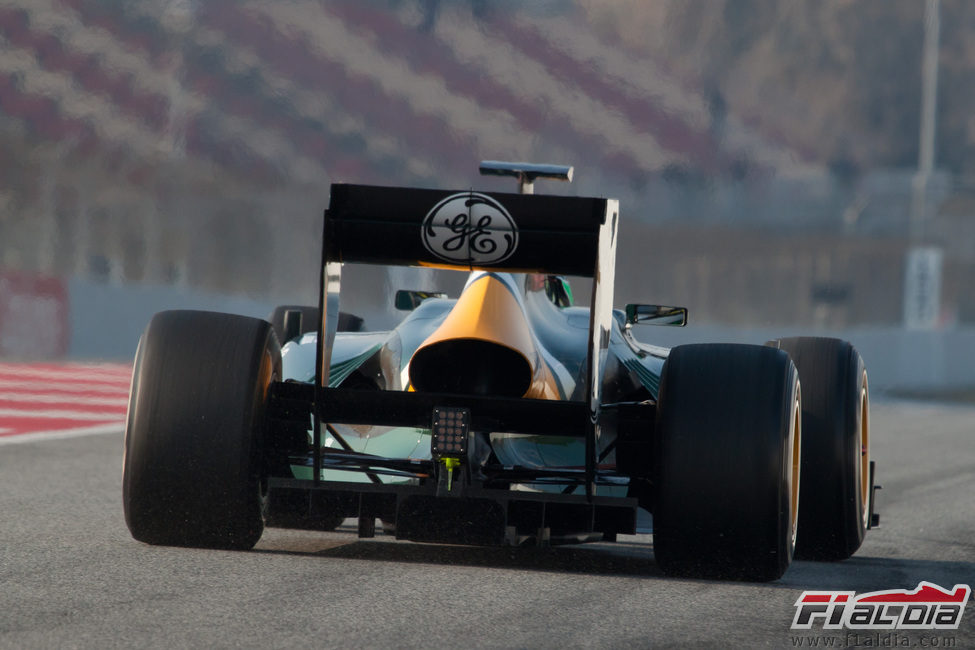 Parte trasera del Caterham de 2012