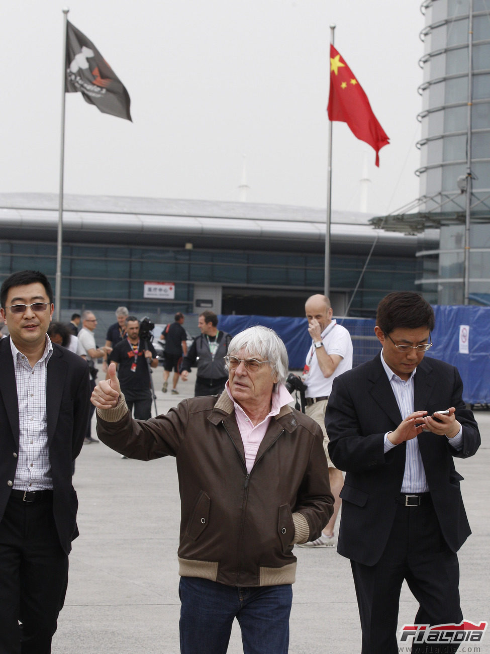Bernie Ecclestone en el GP de China 2012