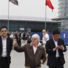 Bernie Ecclestone en el GP de China 2012