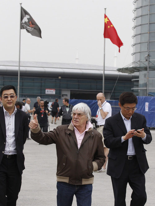 Bernie Ecclestone en el GP de China 2012