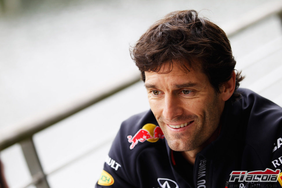 Mark Webber en el GP de China 2012