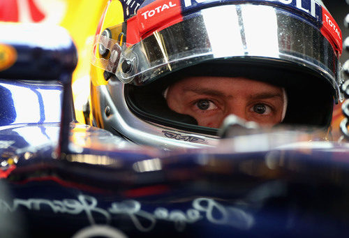 Plano del casco de Sebastian Vettel