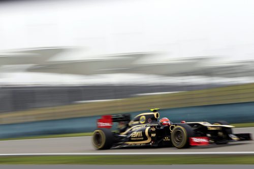 Romain Grosjean en los entrenamientos libres del GP de China