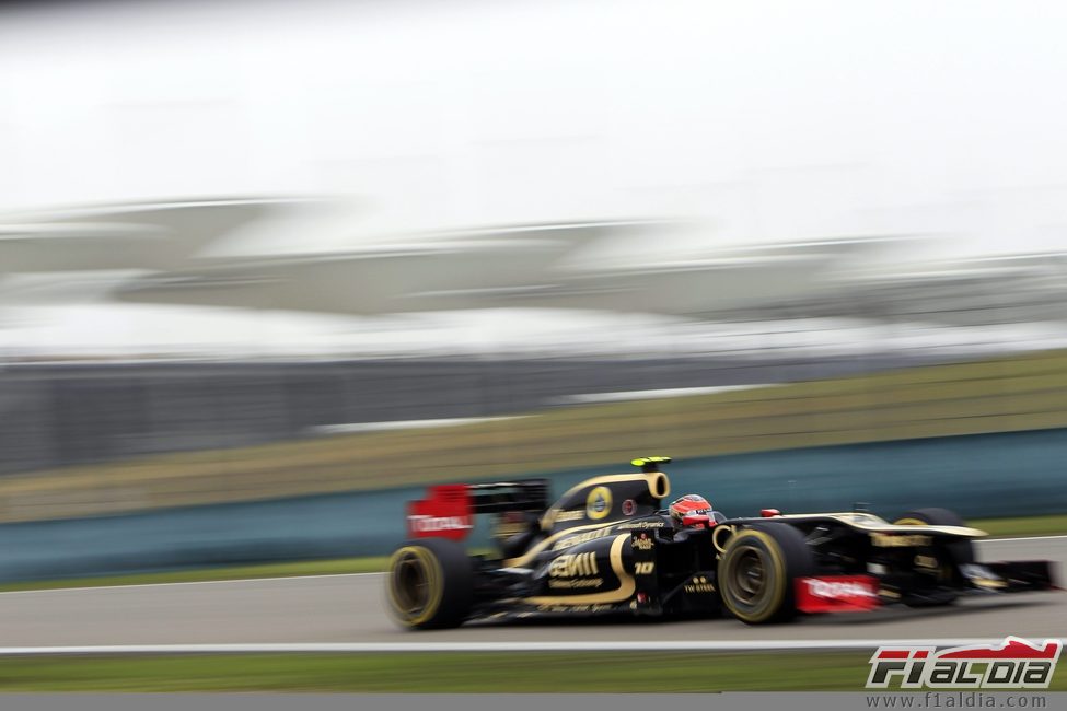 Romain Grosjean en los entrenamientos libres del GP de China