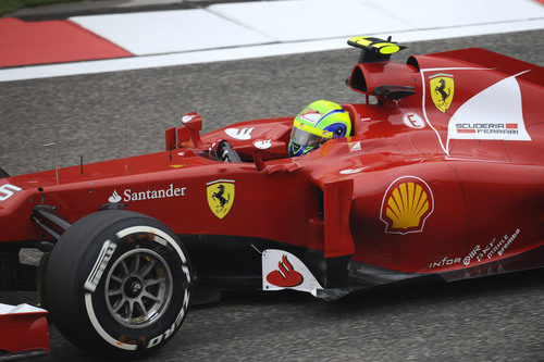 Felipe Massa a bordo del F2012 durante los entrenamientos libres del GP de China