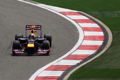 Sebastian Vettel en la clasificación del GP de China 2012