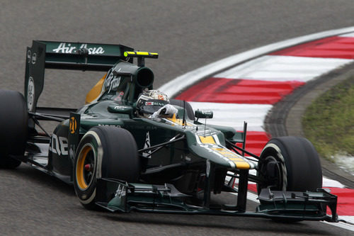 Giedo van der Garde apura al máximo su CT01 sobre el asfalto de Shanghái