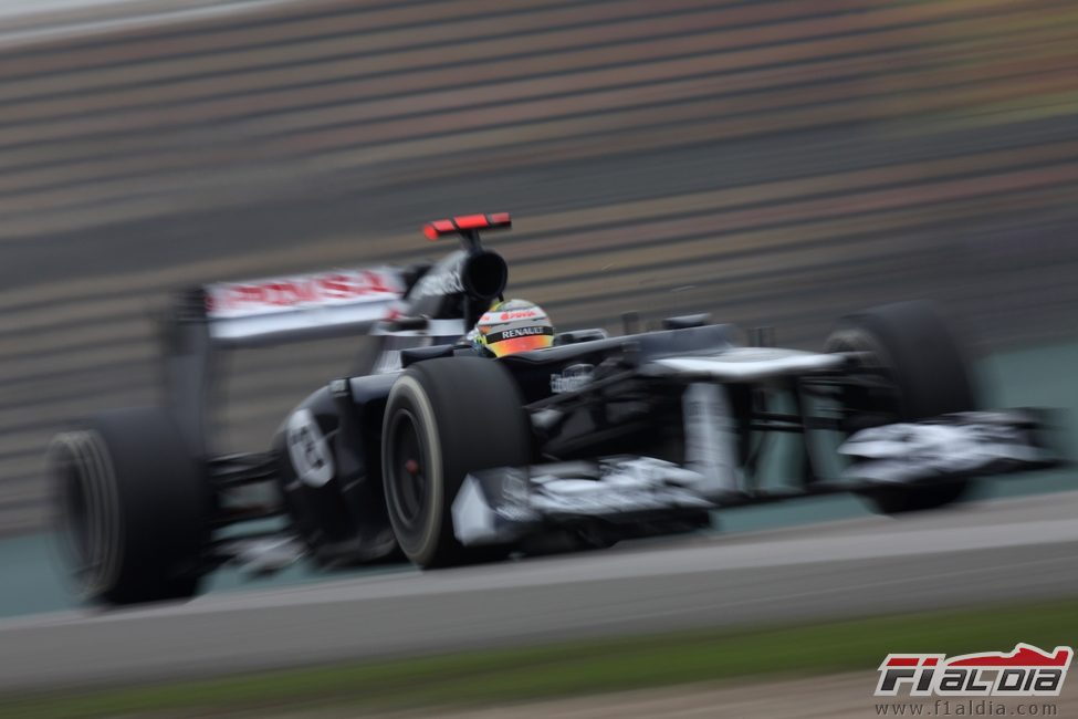Pastor Maldonado durante la clasificación del GP de China