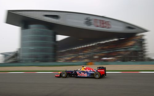 Sebastian Vettel rueda en la clasificación del GP de China