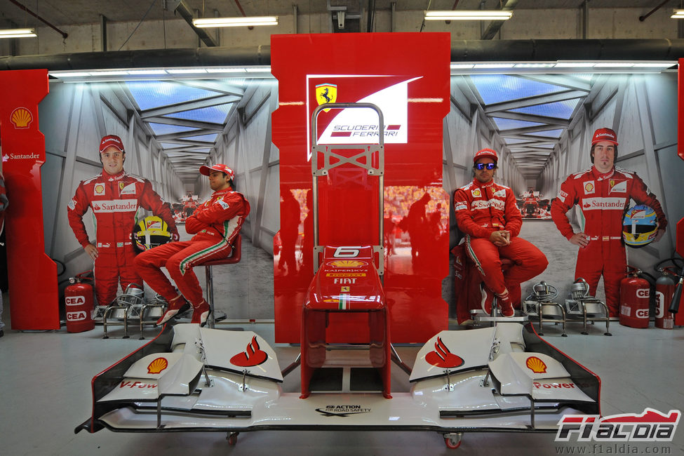 El alerón del F2012 en el GP de China