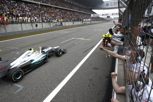 Nico Rosberg gana el GP de China 2012