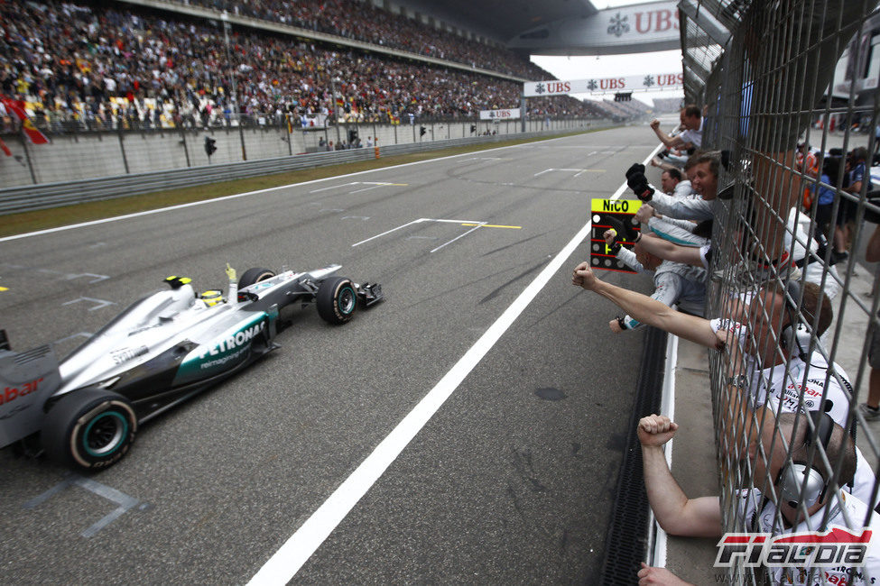 Nico Rosberg gana el GP de China 2012