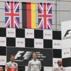 Podio del GP de China 2012