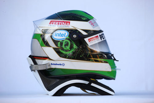 El casco de Heidfeld