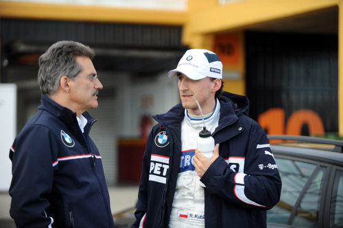 Kubica y Theissen en la presentación del monoplaza