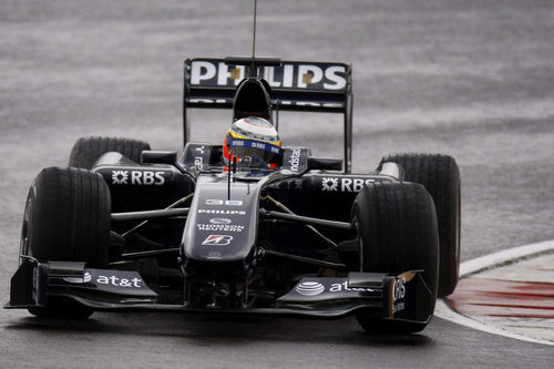 El FW31 en pista