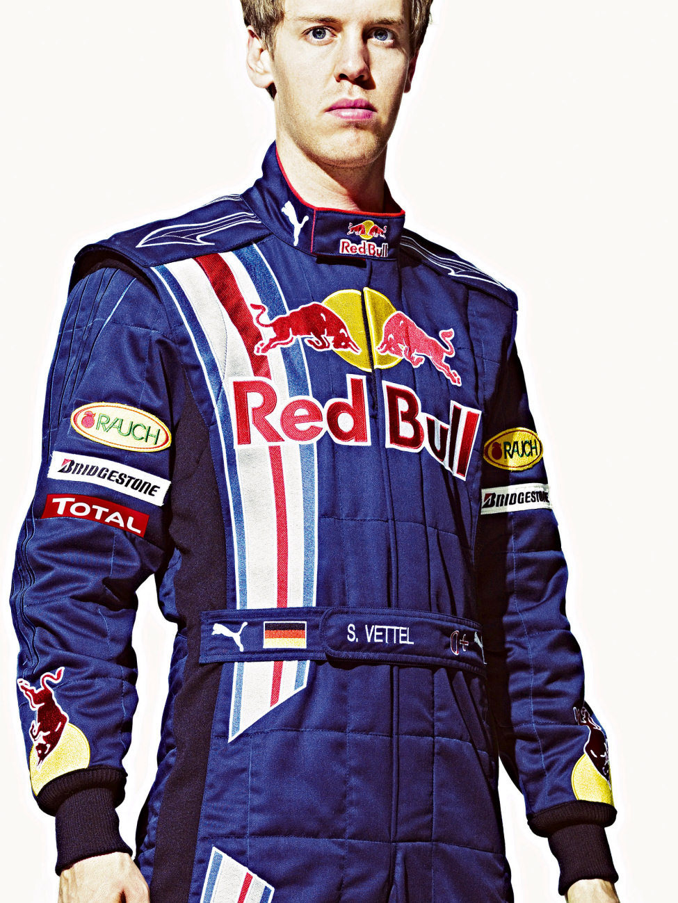 Vettel durante la presentación de Red Bull