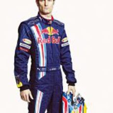 Webber durante la presentación de Red Bull