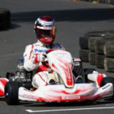 Trulli conduciendo un kart