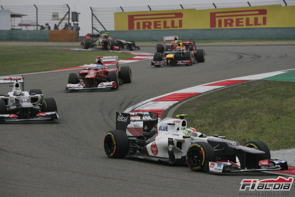 Los dos Sauber ruedan en China