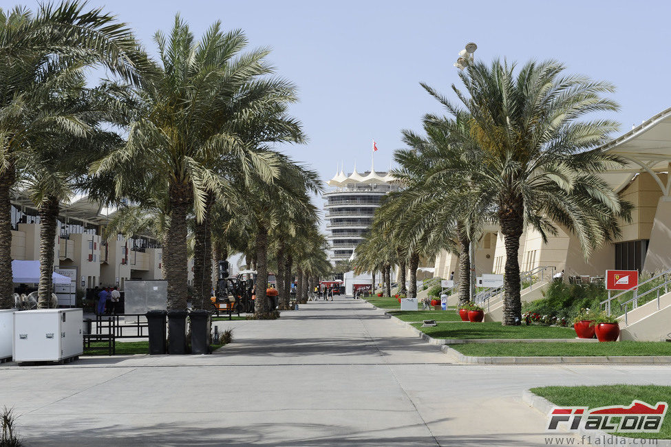 'Paddock' del circuito de Baréin