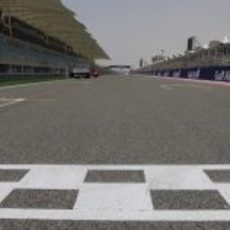 Línea de meta del circuito de Sakhir