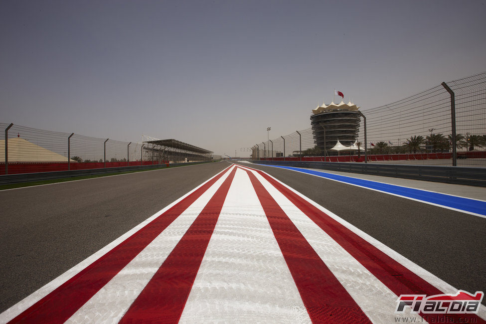 Detalle del circuito de Sakhir