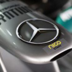 El morro del Mercedes de Nico Rosberg