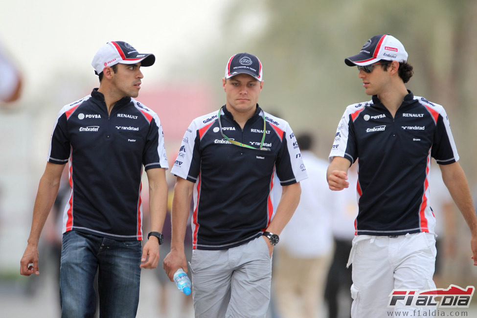 Los tres pilotos de Williams en el Gran Premio de Baréin