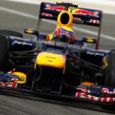 Mark Webber a bordo de su Red Bull RB8 en Sakhir