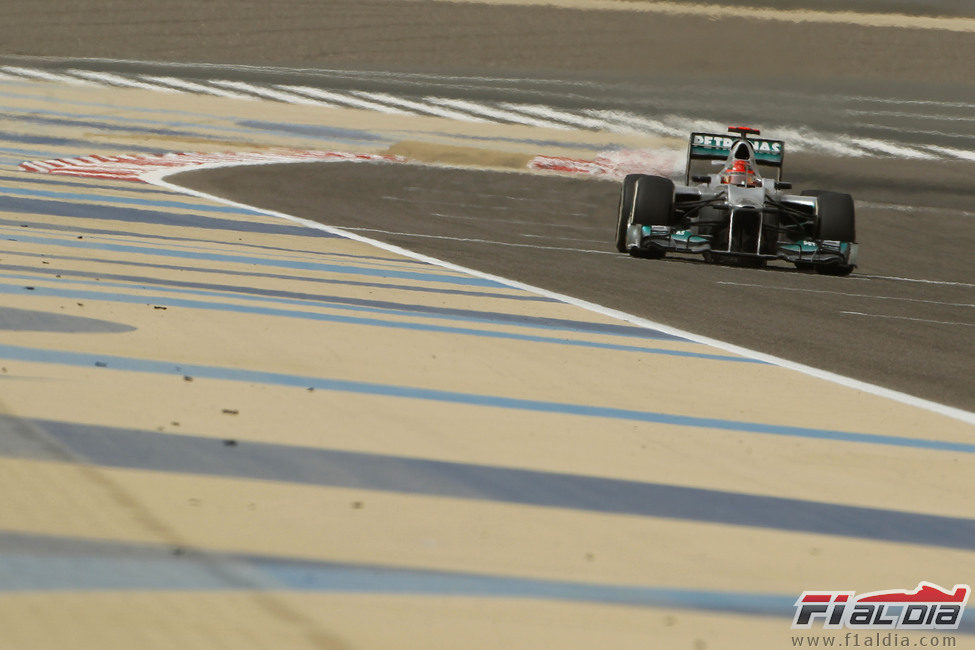 Schumacher en los últimos entrenamientos de Sakhir