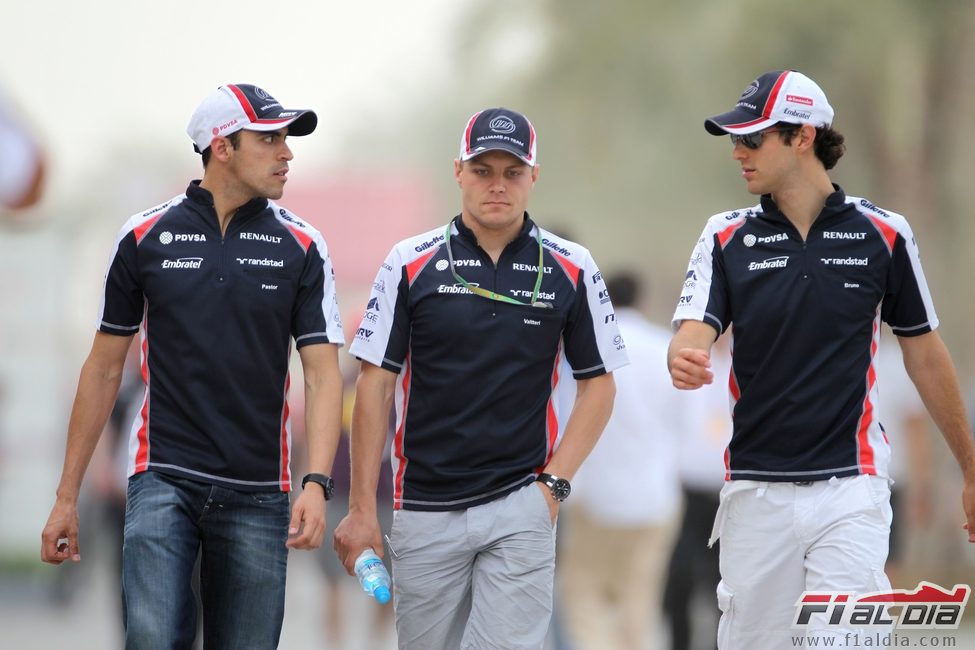 Pastor, Bruno y Valtteri Bottas en Baréin