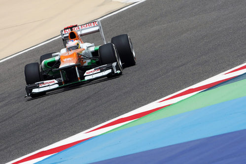 Paul di Resta durante la clasificación del GP de Baréin