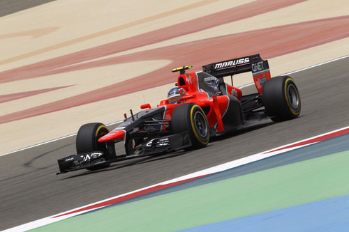 Charles Pic afrontando otra vuelta al Circuito Internacional de Baréin