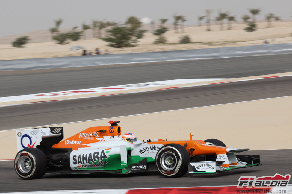 Paul di Resta durante el Gran Premio de Baréin 2012