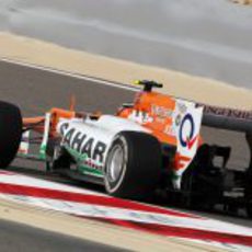 Vista trasera del VJM05 de Nico Hülkenberg en pista