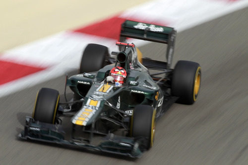 Heikki Kovalainen a los mandos del CT01 en Baréin