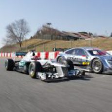 Los Mercedes de F1 y DTM rodando a la par