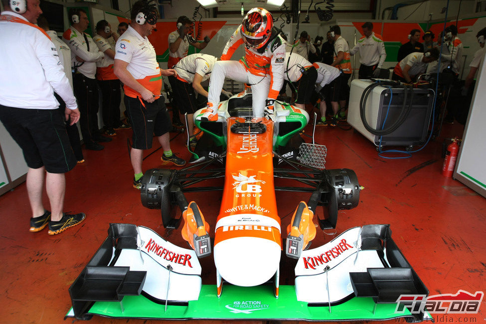 Jules Bianchi se sube al Force India en Mugello