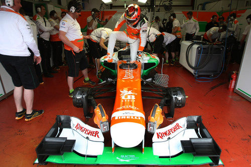 Jules Bianchi se sube al Force India en Mugello