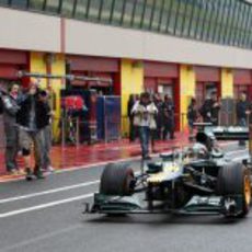 Rodolfo González en Mugello al volante del CT01