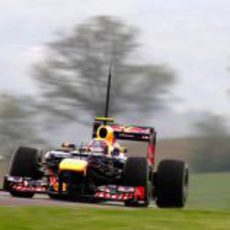 Mark Webber en los entrenamientos de Mugello.