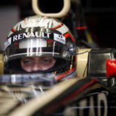 Jérôme D'Ambrosio pilotó para Lotus en los test de Mugello