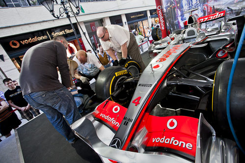 McLaren expuso un monoplaza en Budapest