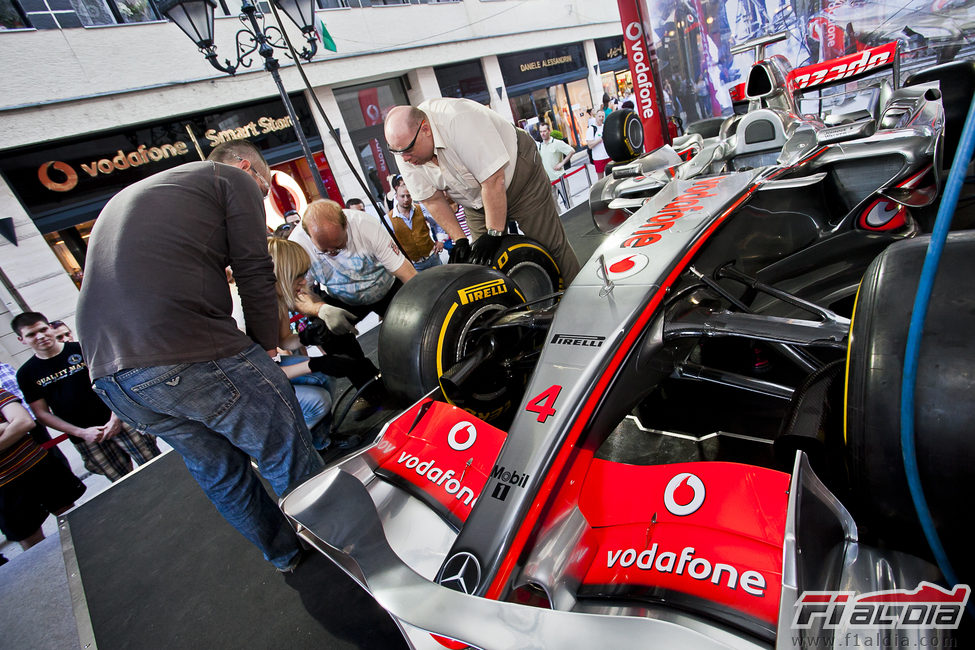 McLaren expuso un monoplaza en Budapest