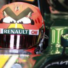 El 'Angry Bird' de Heikki Kovalainen en los test de Mugello
